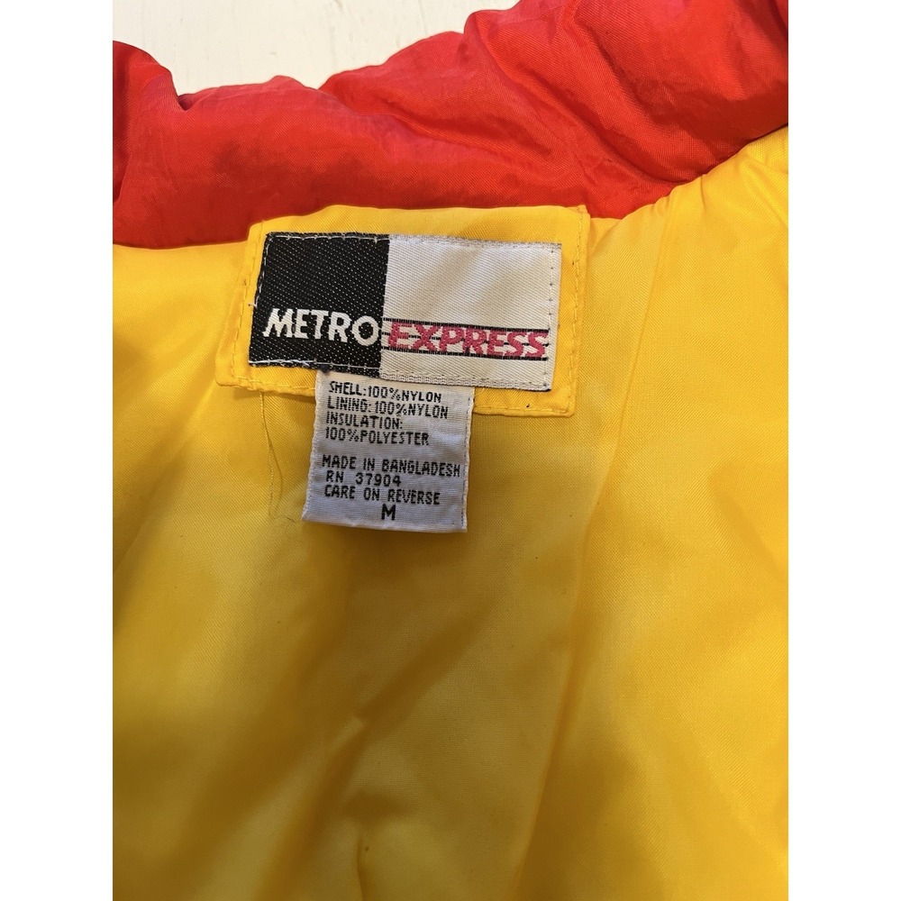 Vintage Metro Express Woman's M Colorblock Ski Jacket 80s 90s Retro‎ - Picture 5 of 5